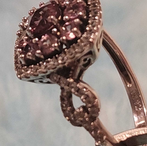 Garnet, color changing ring, size 9, 925 - Picture 8 of 10